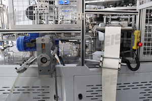 Mesin Pembuat Kotak Kertas Persegi dan Kotak Segi Delapan Otomatis Penuh Kecepatan Tinggi Untuk Wadah Makanan Sekali Pakai - Product Image 5