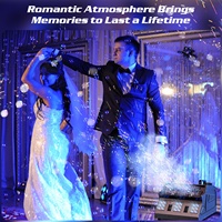 Machine à bulles de fumée 1500W, télécommande DMX512, 18 LED RGB, machine à bulles de fumée pour mariage, DJ, fête, club, Halloween
