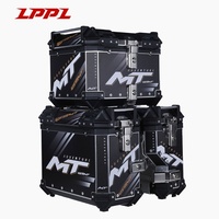 Offre Spéciale : Ensemble de 3 Valises en Alliage d'Aluminium Étanche et Antirouille (45L+38L+32L) pour Top Case Moto – Compatible Tous Types de Motos