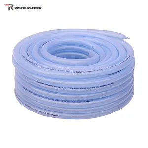 China-Made 100m Fast Transparent PVC Fiber Braided Flexible Plastic Hose Durable and Lightweight for Industrial Use