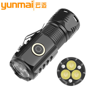 ไฟฉายแบบชาร์จไฟขนาดเล็ก 3 LED ประเภท C แสงสีขาวสำหรับการตั้งแคมป์กลางแจ้งการลาดตระเวนตกปลา - Product Image 4