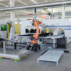 Almanya kalite ER300 yüksek hassasiyetli pres delme makinesi Servo CNC döner başlıklı zımba presi makinesi