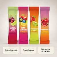 Poudre d'hydratation électrolytique saveur fruitée en sachets individuels – Gestion naturelle de l'énergie pour adultes – Boisson quotidienne – Marque privée OEM ODM