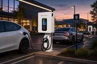 Station de recharge pour véhicules électriques DC 30 kW, chargeur intégré au sol, CCS2, OCPP1.6, OCPP2.0.1, 400 V, usage commercial