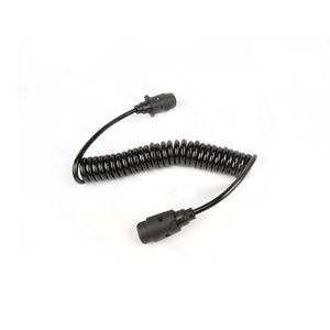 European N Type Trailer Cable 7 Ploe Coil Electrical 7 Core Power Cord <strong>Spiral</strong> 7 Pin Truck Cable/Spring <strong>Electric</strong> Cable - Product Image 5
