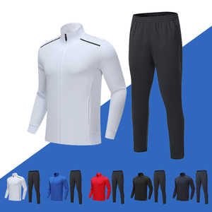 Vêtements de sport pour hommes survêtement Ensembles avec logo personnalisé Ensemble de course à glissière complète à manches longues pour hommes 2 pièces Football - Product Image 2