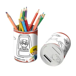 Prodotti promozionali personalizzabili My Careers Engineer Color Filling Toy Pen scatole regalo barattolo di latta Coin Bank