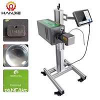 Prix bon marché Date d'expiration Code de lot Imprimante laser pour sacs en plastique Câble Fil PET Bouteille Flying Fiber Laser Machine de marquage