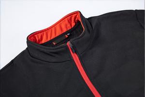 Veste <span class=keywords><strong>de</strong></span> <span class=keywords><strong>travail</strong></span> haute visibilité noire et <span class=keywords><strong>orange</strong></span> pour homme, doublée <span class=keywords><strong>polaire</strong></span>, fermeture éclair intégrale, col montant, vêtements <span class=keywords><strong>de</strong></span> sécurité pour la construction - Product Image 3