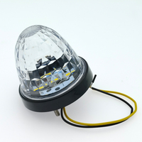 DOT ECE 12-48 3 Zoll PC Klare Runde LED-Wassermelonen-Leuchte für LKW-Seitenmarkierungsleuchten für Anhänger LKW LED-Umrissleuchte Bienenstock-Lampe
