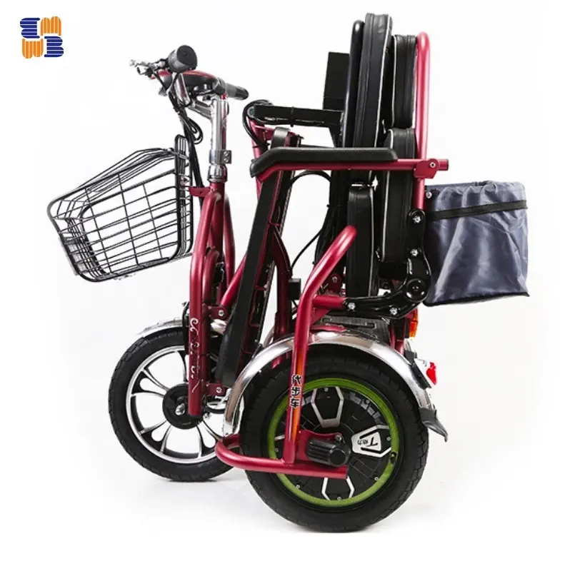 3 ruote auto risciò MBF14 Triciclo Elettrico PassengerRickshaw 3 ruota Del Veicolo per Anziani Disabilitare Mobilità Per Gli Adulti
