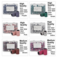 Bandes de ponçage professionnelles pour manucure, papier abrasif pour perceuse à ongles, bandes de ponçage de qualité supérieure en vrac pour pointes d'ongles en acrylique, embouts de perceuse à ongles