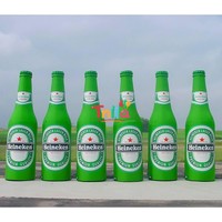 Bouteille géante gonflable personnalisée pour la promotion de la marque, bouteille de boisson gonflable pour la publicité, canette gonflable pour la promotion