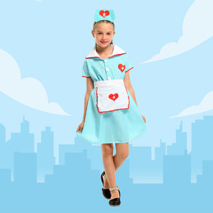 Costumes pour enfants Jour de carrière Costumes d'Halloween Uniforme de petite <span class=keywords><strong>infirmière</strong></span> aimante - Product Image 2