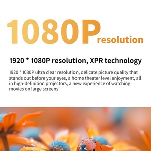 Mini Proyector DLP S7 LED con Enfoque Automático, Compatible con 4K, 1080P, 1300 ANSI, 3D, Portátil, con Batería Integrada para Uso en Interiores y Exteriores - Product Image 3