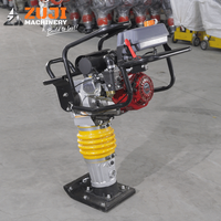Compacteur à piston HCD125, 5,5 CV, essence, diesel, électrique, machine de compactage du sol pour la construction