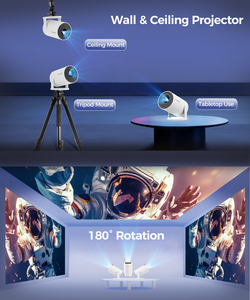 Projecteur LED LCD TV Box Smart Home Portable Écran d'accueil HY300Pro 650 Lumens 720P Android 11 8 Go Garantie 1 an - Product Image 3