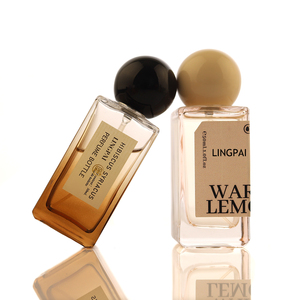 Chai thủy tinh Nước hoa sang trọng 30ml, 50ml, 100ml có thể tái chế, màu hổ phách Gradient, chai nước hoa hình chữ nhật có hộp - Product Image 4