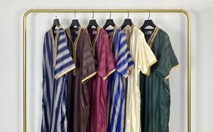 Nuevo Diseño <span class=keywords><strong>Al</strong></span> <span class=keywords><strong>Haramain</strong></span> Jubba, Kaftan Musulmán de Alta Calidad, Thobe Islámico Árabe de Manga Corta, Jubbah Qamis para Hombre - Product Image 6