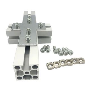 แผ่นเชื่อมต่ออะลูมิเนียมแบบ T-Profile ซีรีส์ 6000 ชุบอโนไดซ์สำหรับโครงสร้างอุตสาหกรรม - Product Image 2