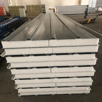 Panneau sandwich EPS imperméable à l'eau et à isolation thermique personnalisé, panneau de toiture avec panneau sandwich en métal EPS isolé pour la construction de toitures