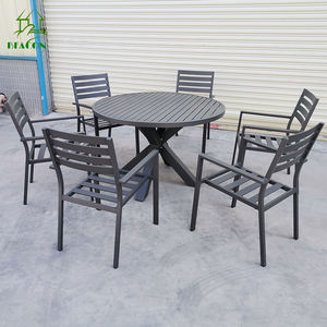 आउटडोर वाणिज्यिक उद्यान गोल डिनिंग टेबल <span class=keywords><strong>60</strong></span> इंच सस्ती गोल डाइनिंग टेबल - Product Image 4