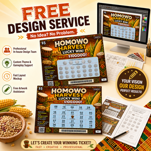 Factory Custom Harvest Festival Theme Winning Offset Printing Scratch Instant Full Color Print Lottery Scratch <b>Tickets</b> - Product Image 4