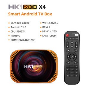 HK1 RBOX Android 11.0 Smart TV Box Amlogic S905X4 Set Top Box 4GB 32GB Wi-Fi 2.4G 5G 1000M HK1RBox <span class=keywords><strong>X4</strong></span> - Product Image 4