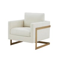 Fauteuil pliable moderne rembourré en tissu pour appartement et hôtel