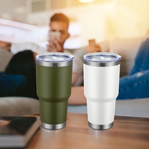Custom logo Powder Coated Regular Stainless Steel Tumbler Powder Coated <b>Double</b> <b>Wall</b> Coffee 30oz 20 oz Travel <b>Mugs</b> - Product Image 3