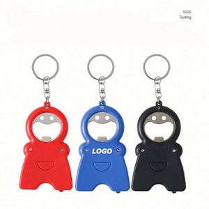 LED Keychain <b>Tape</b> <b>Measure</b> with Bottle Opener - Compact Multi-Tool for Promotional Gifts - Product Image 1