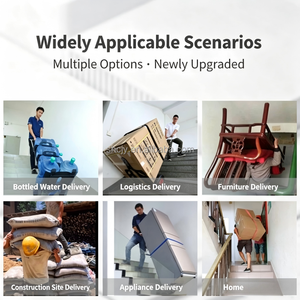 Chariot de transfert de patient motorisé robuste pliable pour escaliers avec 4 roues et batterie intégrée - Product Image 6