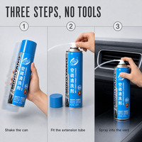 Mousse nettoyante pour climatiseur de voiture MingYangFeng MY-047, spray 550 ml, nettoyage en profondeur sans démontage de l'évaporateur et des aérateurs pour climatisation automobile
