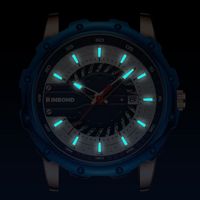 Jam Tangan Kulit BINBOND Pria Relogio Masculino Fashion Tahan Air Quartz Kalender Jam Tangan Pria Otomatis Arloji Pria Logo Custom