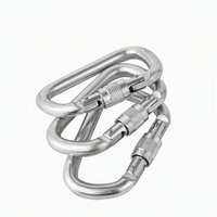 Fournisseurs de la branche : Boucle de sécurité principale en acier 020 argentée, personnalisable, pour alpinisme, camping en extérieur et escalade
