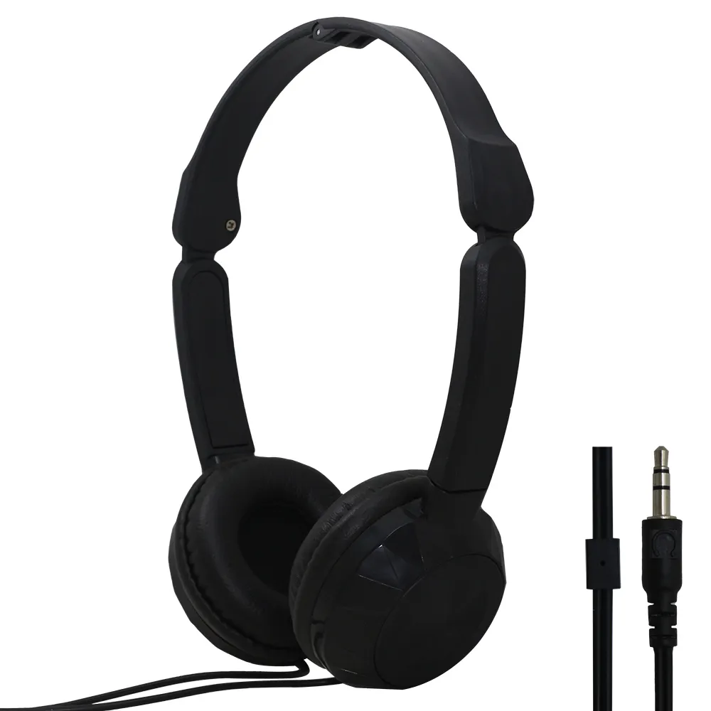 Slim headphone on-ear headphone stereo wired earphones stereo 3.5mm studio headphones for center call