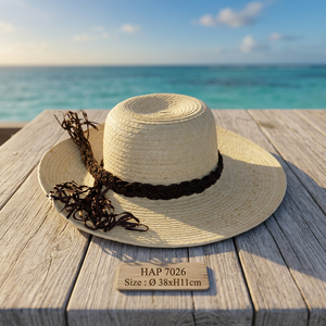 New Style Women's Striped Mexico Cowboy Straw <b>Hat</b> with Ribbon & Rope Wholesale - Product Image 1