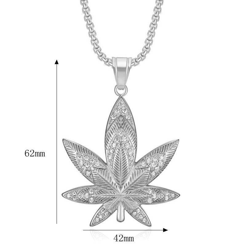 Silver Zircon Single Pendant Without Chain