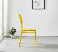 Chaise de salle à manger en plastique transparent antique du milieu du siècle forme OK-vente en gros pour la maison bureau Bar parc appartement salle de sport utilisation de la salle de bain