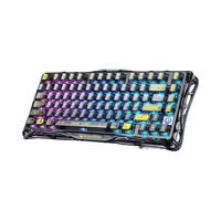 GravaStar Mercury K1 Lite 78 touches 75% clavier mécanique de jeu rétro-éclairé rvb pleine taille 2.4GHz/BT/USB-C tri-mode filaire