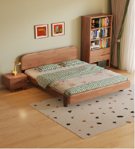 Cama infantil de madera maciza moderna de alta calidad, diseño de plataforma, no requiere somier. - Product Image 2