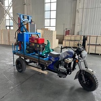 Petite mini machine de forage en eau profonde 100m 200m 300m forage foreuse puits fourrage avec pompe et composants moteur