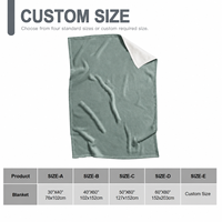 Couverture en polaire Sherpa de haute qualité, grande taille, avec logo personnalisé, double couche, taille King, en flanelle, utilisable en toutes saisons