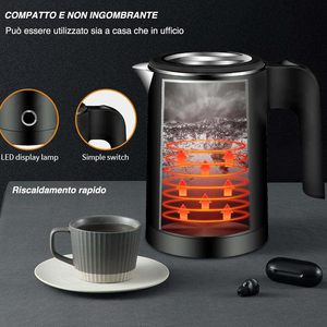High-quality Cordless 2.0L Double-walled Electric <b>Kettle</b> Plastic Smart Design Multi-<b>temperature</b> <b>Control</b> Anti-slip Base Suitable - Product Image 4