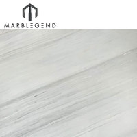 Dalle de marbre blanc poli de haute qualité, découpée sur mesure, prix d'usine en gros, dalle de marbre blanc naturel Milano pour hôtel et villa