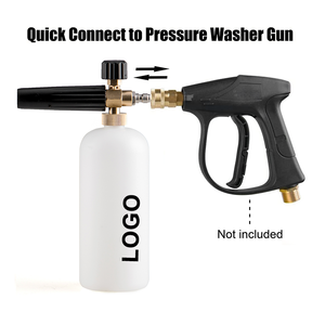 FUPOWER Voiture Lavage 1L Mousse Pot Nettoyeur Haute <span class=keywords><strong>Pression</strong></span> Lance-Neige pause rapide connexion Jet Bouteille Réglable - Product Image 5