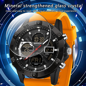 Montre numérique pour homme SANDA 6239, montre de sport tendance, étanche, double affichage, lumineuse, compte à rebours, date - Product Image 6
