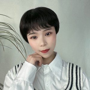 วิกผมสั้นตรงสำหรับ<span class=keywords><strong>ผู้</strong></span>หญิง <span class=keywords><strong>ผม</strong></span>ฟูเป็นธรรมชาติ วิกผมสำหรับคุณแม่วัยกลางคนและผู้<span class=keywords><strong>สูงอายุ</strong></span> ใยสังเคราะห์ คลุมทั้งศีรษะ สามารถดัดและย้อมสีได้ - Product Image 2