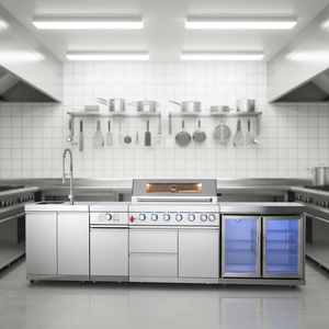 Parrilla para Asar al Aire Libre ZD, Eléctrica y de Gas <span class=keywords><strong>LP</strong></span>, con Construcción de Acero Inoxidable, Diseño Modular, Estilo Moderno - Product Image 1