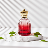 Flacon de parfum en verre de luxe de 50 ml avec logo personnalisé professionnel, estampage à chaud, flacon vide avec bouchon
